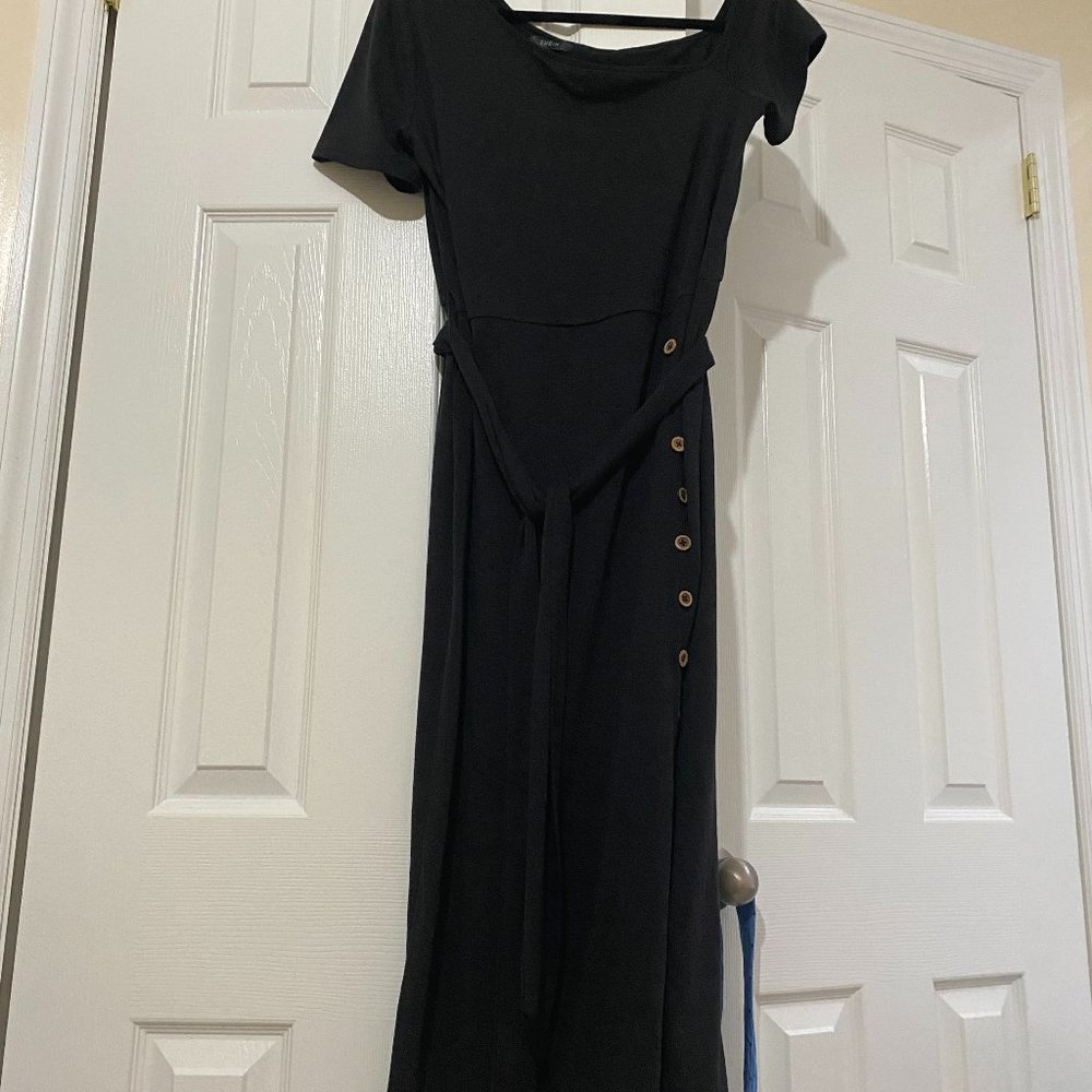 Shein Side button down, off the shoulder dress